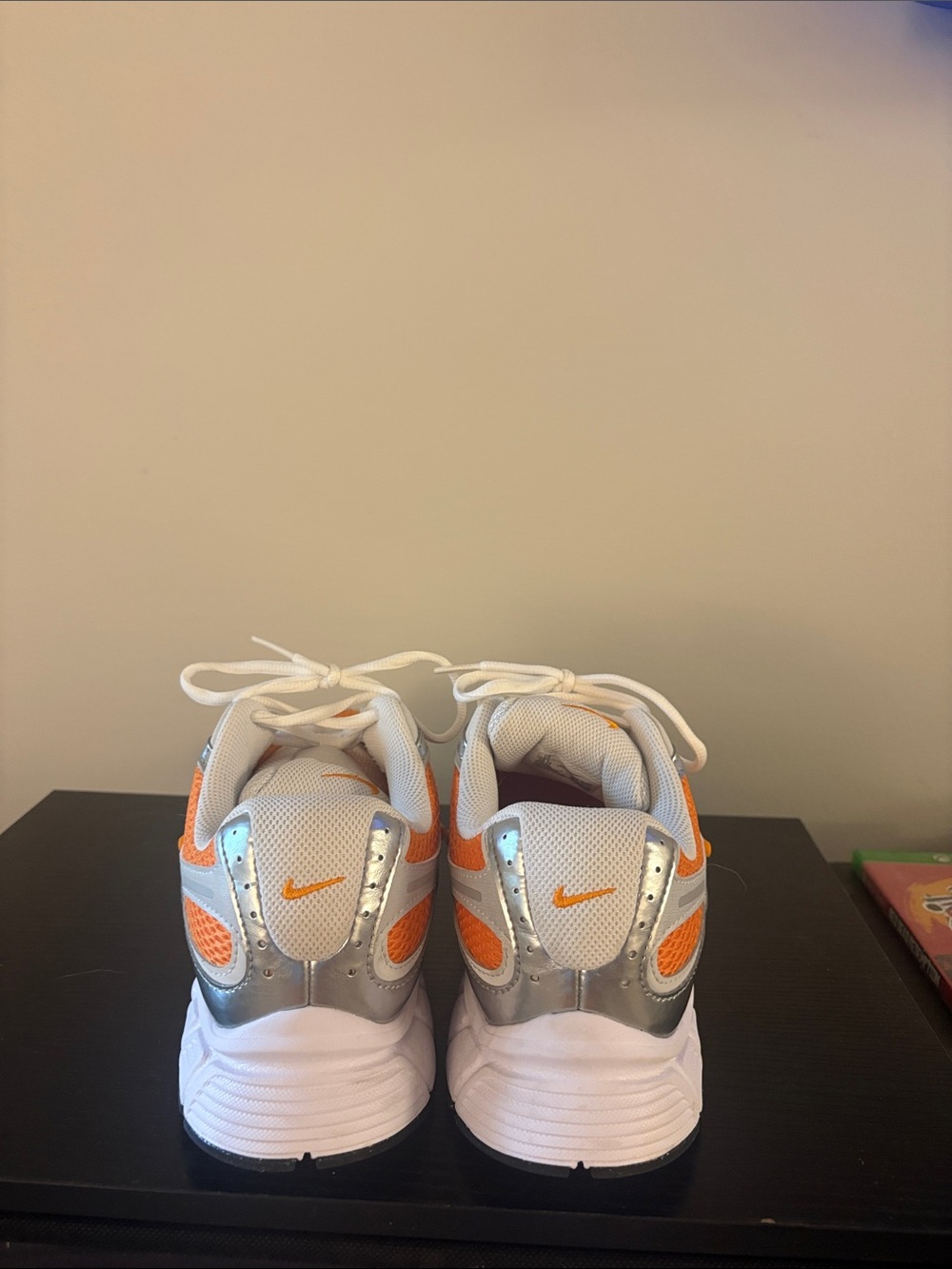 Mens Nike Athletic Mesh Sneakers in Orange and Silver - Running Shoes - Picture 2 of 5